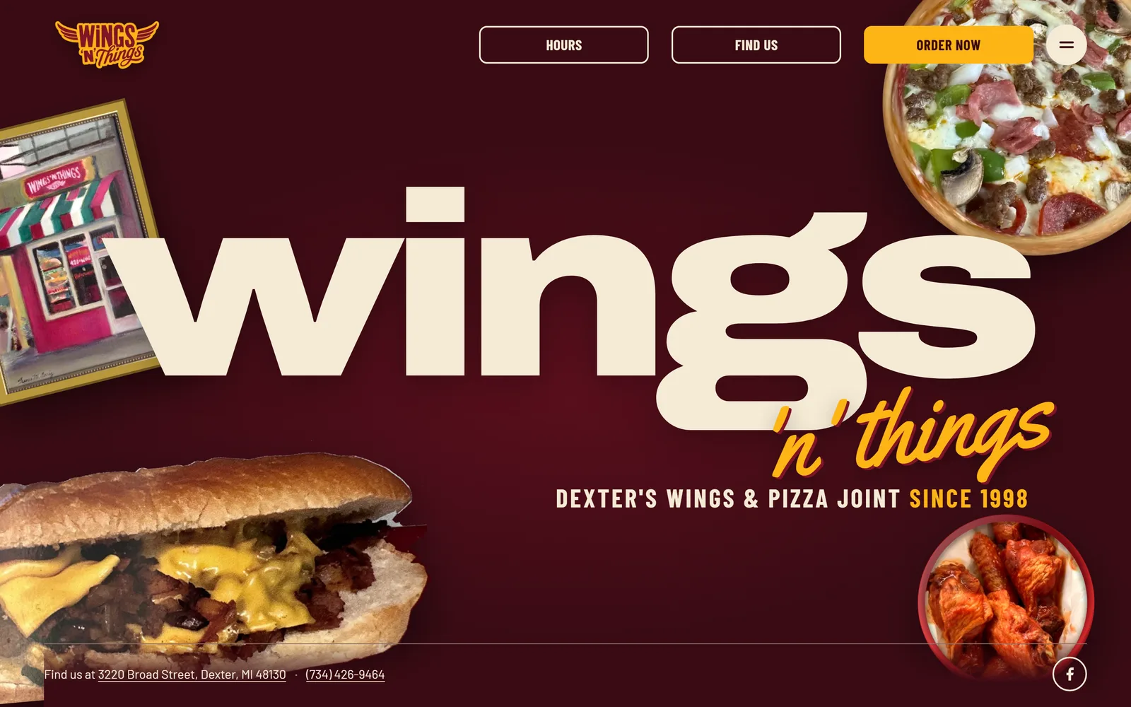Home page of the Wings 'N' Things website